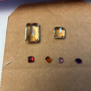 6 semi precious Gemstones